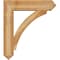 Ekena Millwork Thorton Arts and Crafts Rough Sawn Bracket w/ Offset Brace, Western Red Cedar, 8"W x 32"D x 36"H BKT0806X32X36THR03RWR - alternate 4
